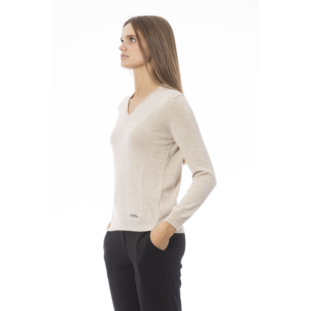 Baldinini Trend Beige Polyamide Sweater