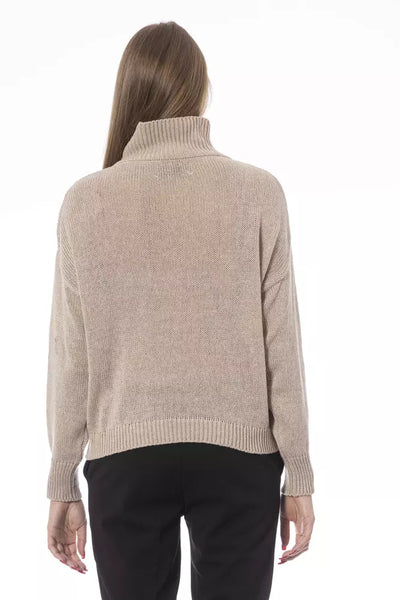 Baldinini Trend Beige Viscose Sweater
