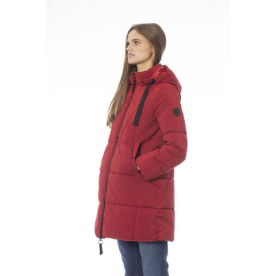 Baldinini Trend Red Polyester Jackets & Coat