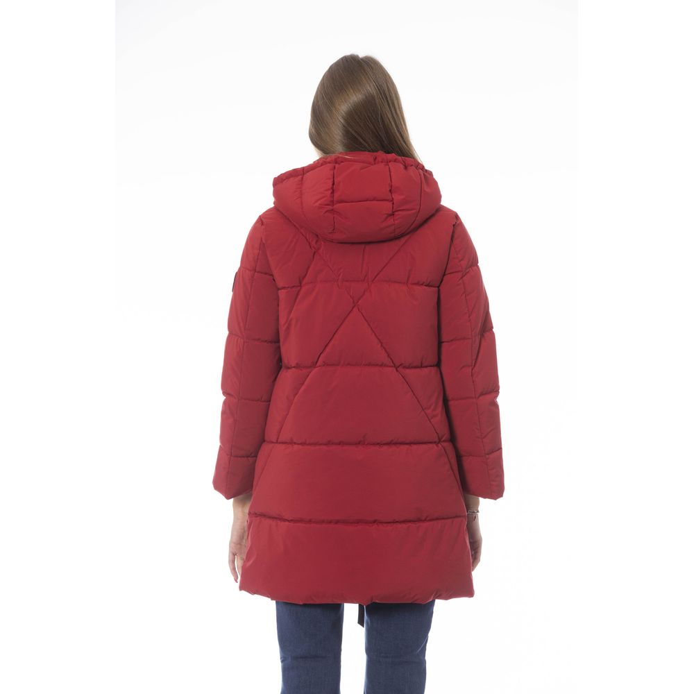 Baldinini Trend Red Polyester Jackets & Coat