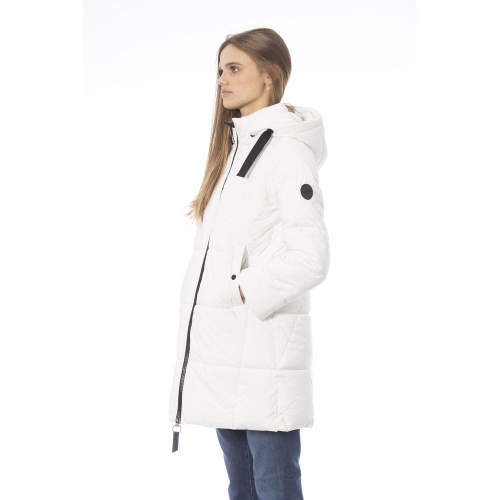 Baldinini Trend White Polyester Jackets & Coat