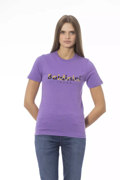 Baldinini Trend Purple Cotton Tops & T-Shirt