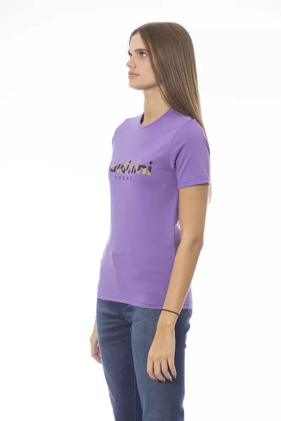 Baldinini Trend Purple Cotton Tops & T-Shirt