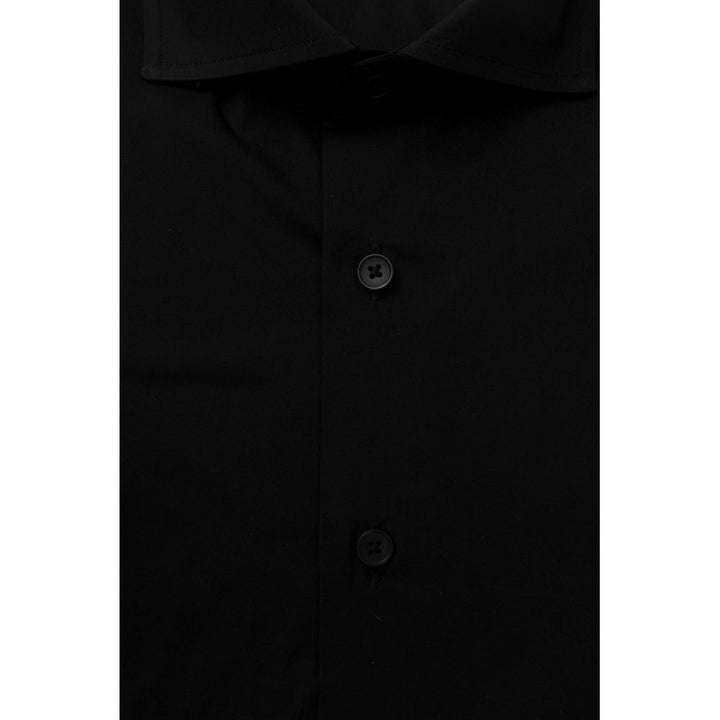 Bagutta Black Cotton Shirt