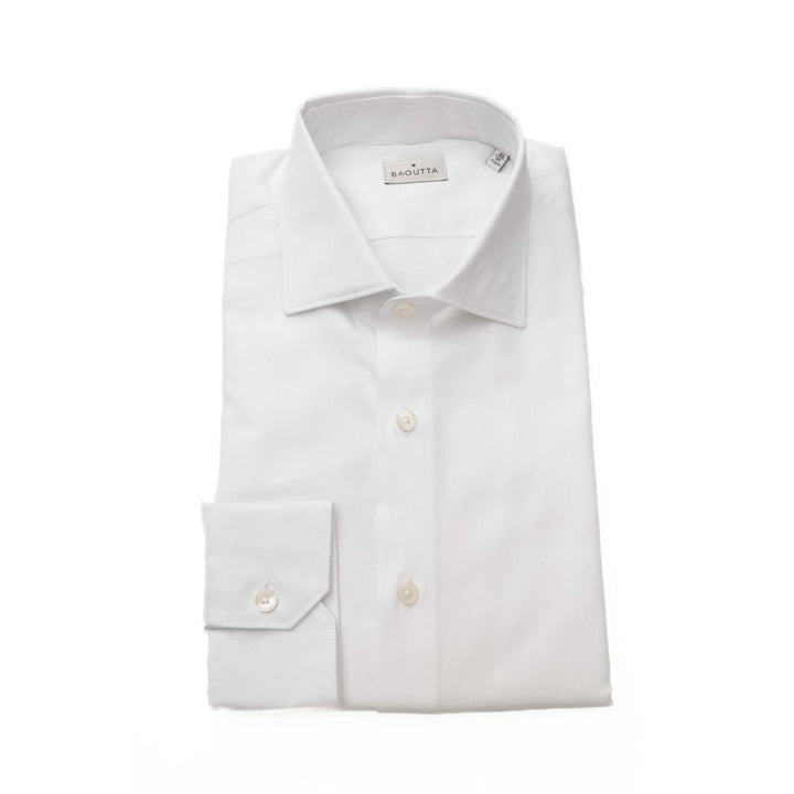 Bagutta White Cotton Shirt