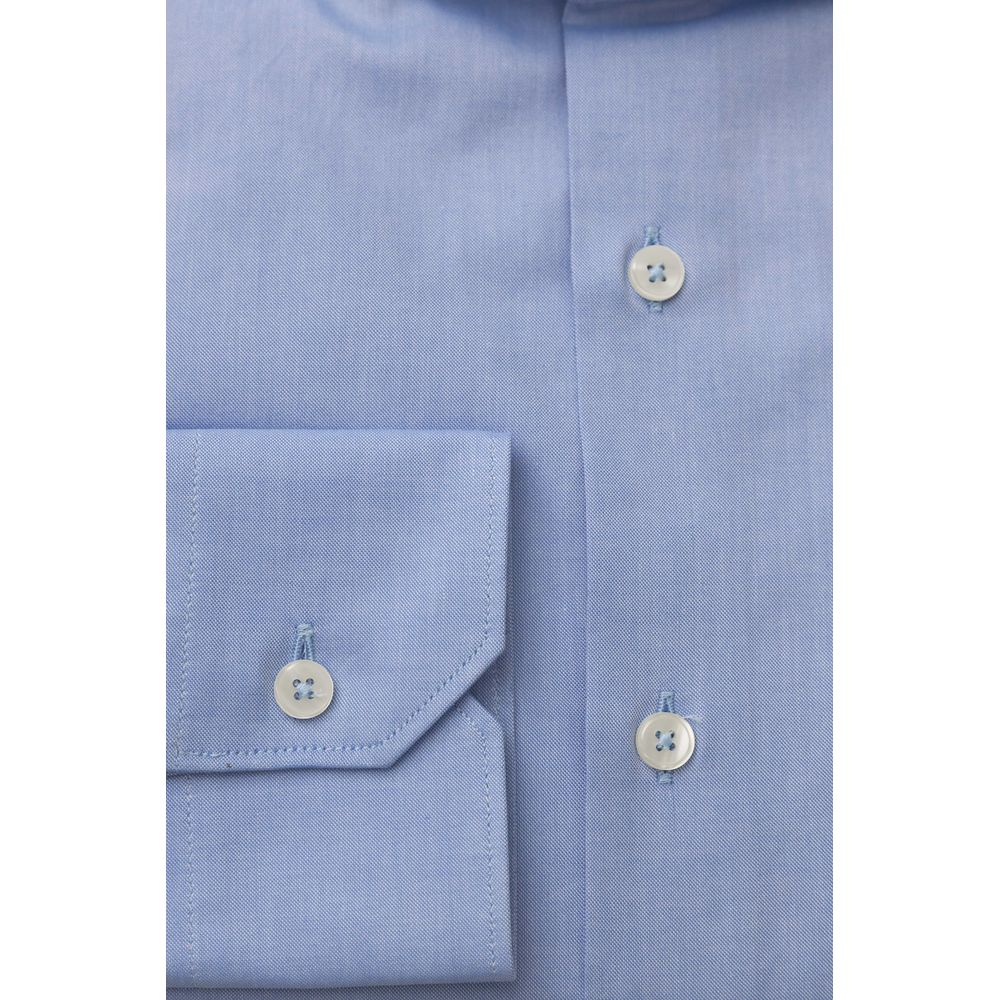 Bagutta Light Blue Cotton Shirt