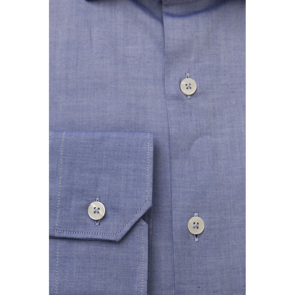 Bagutta Light Blue Cotton Shirt