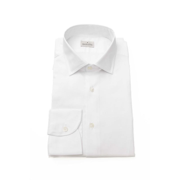 Bagutta White Cotton Shirt