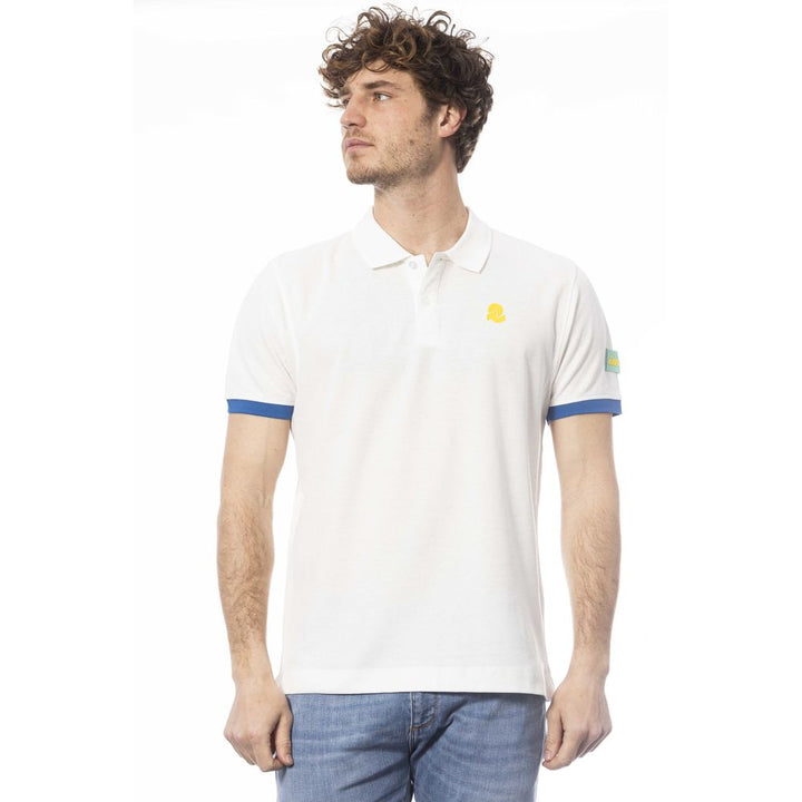 Invicta White Cotton Polo Shirt