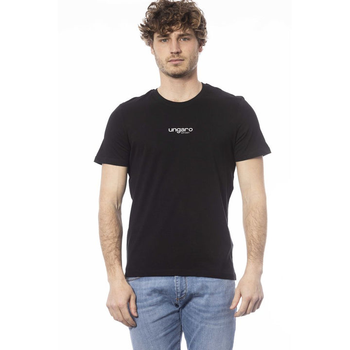 Ungaro Sport Black Cotton T-Shirt