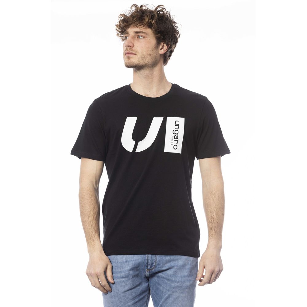 Ungaro Sport Black Cotton T-Shirt