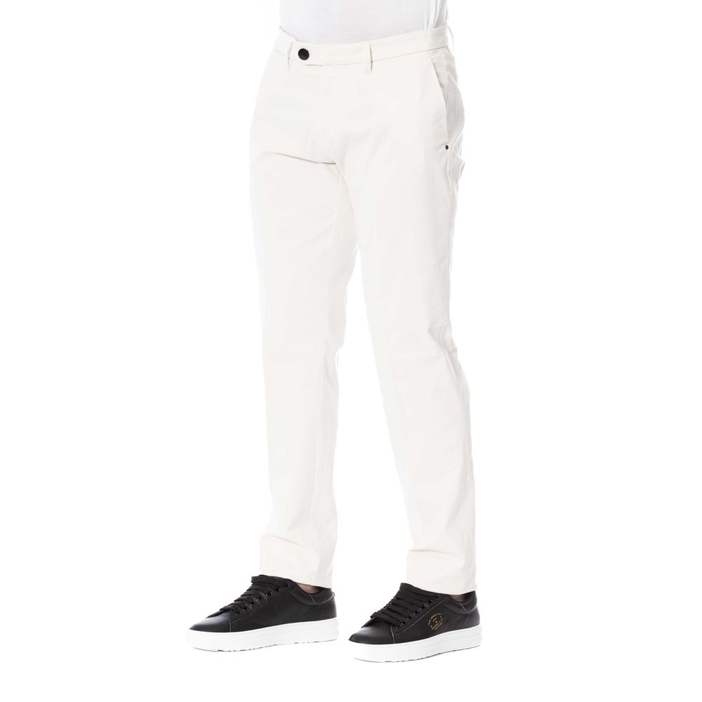 Trussardi White Cotton Jeans & Pant