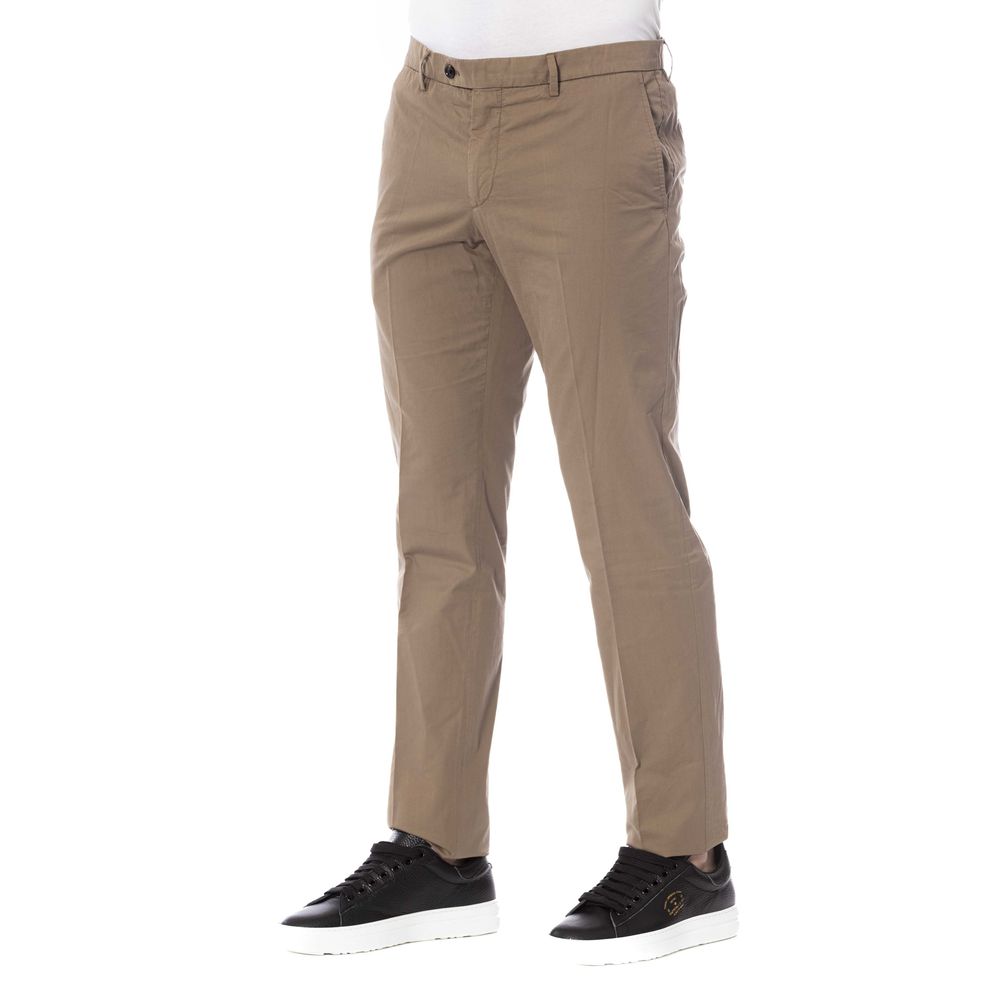 Trussardi Brown Cotton Jeans & Pant