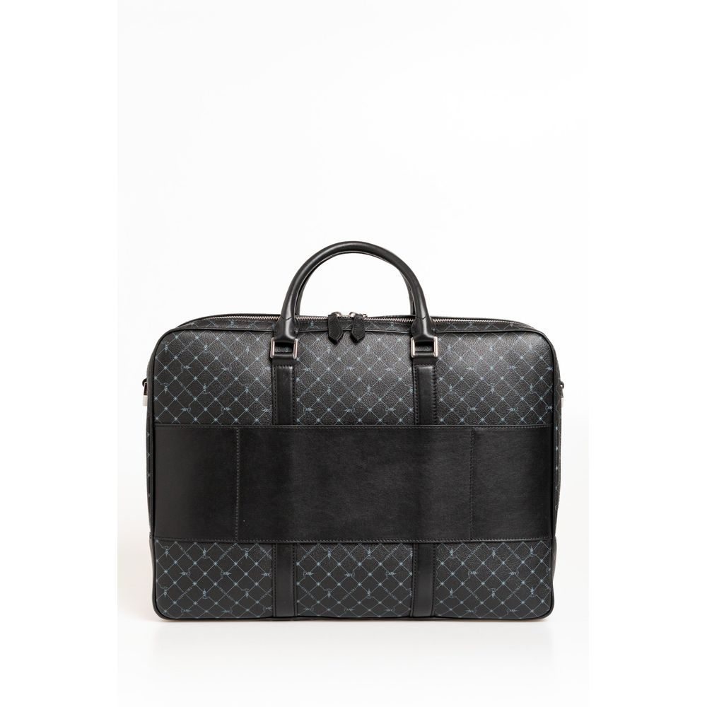 Trussardi Black Leather Briefcase