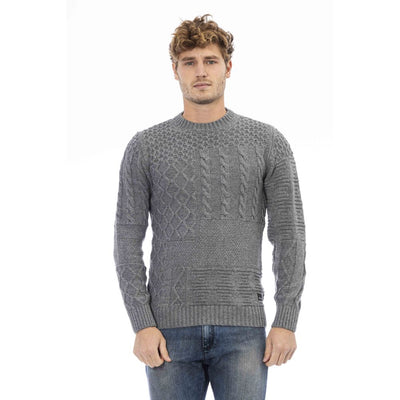 Distretto12 Gray Wool Sweater