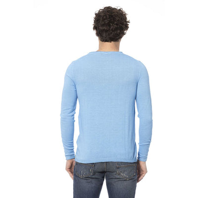 Distretto12 Light Blue Cotton Sweater