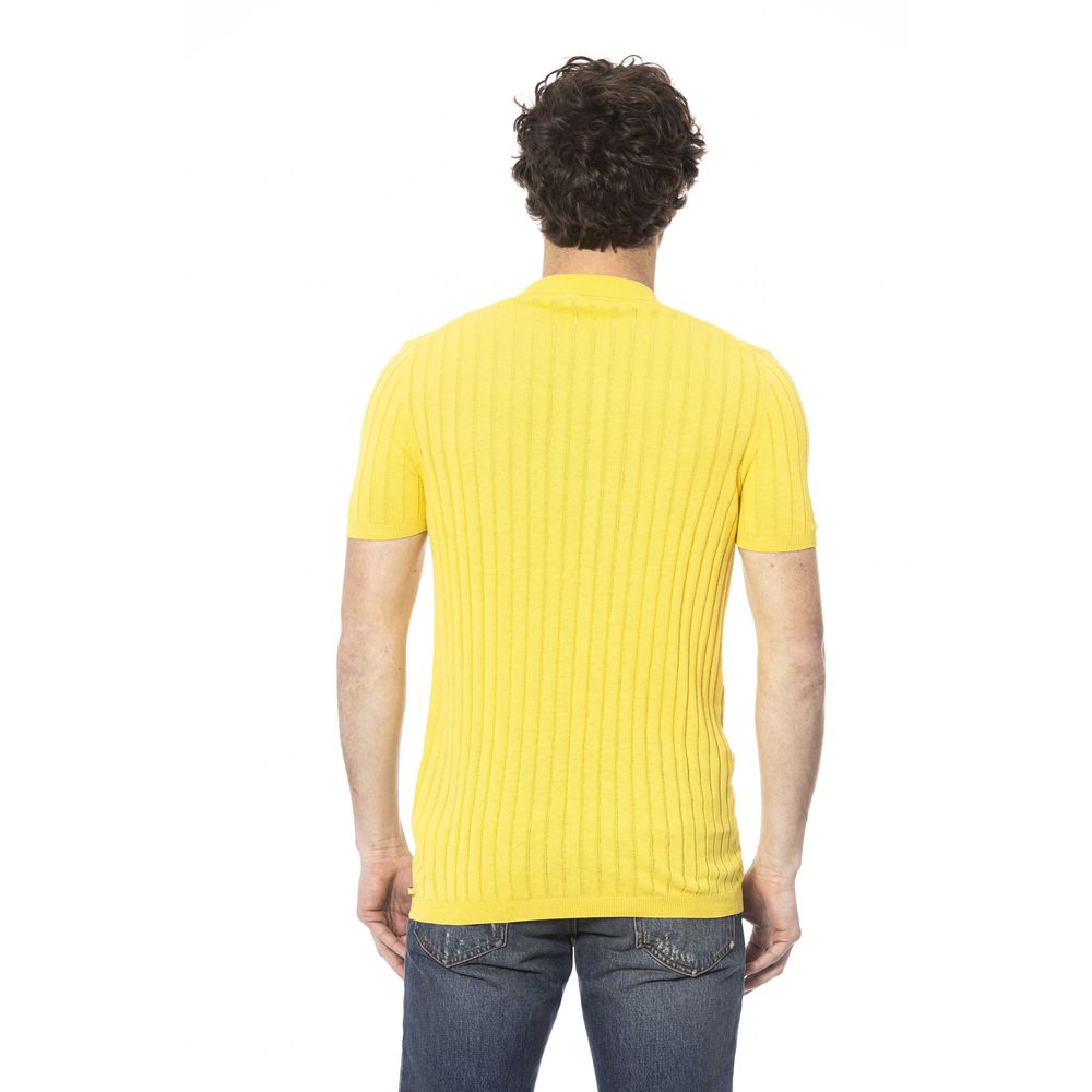 Distretto12 Yellow Cotton Polo Shirt