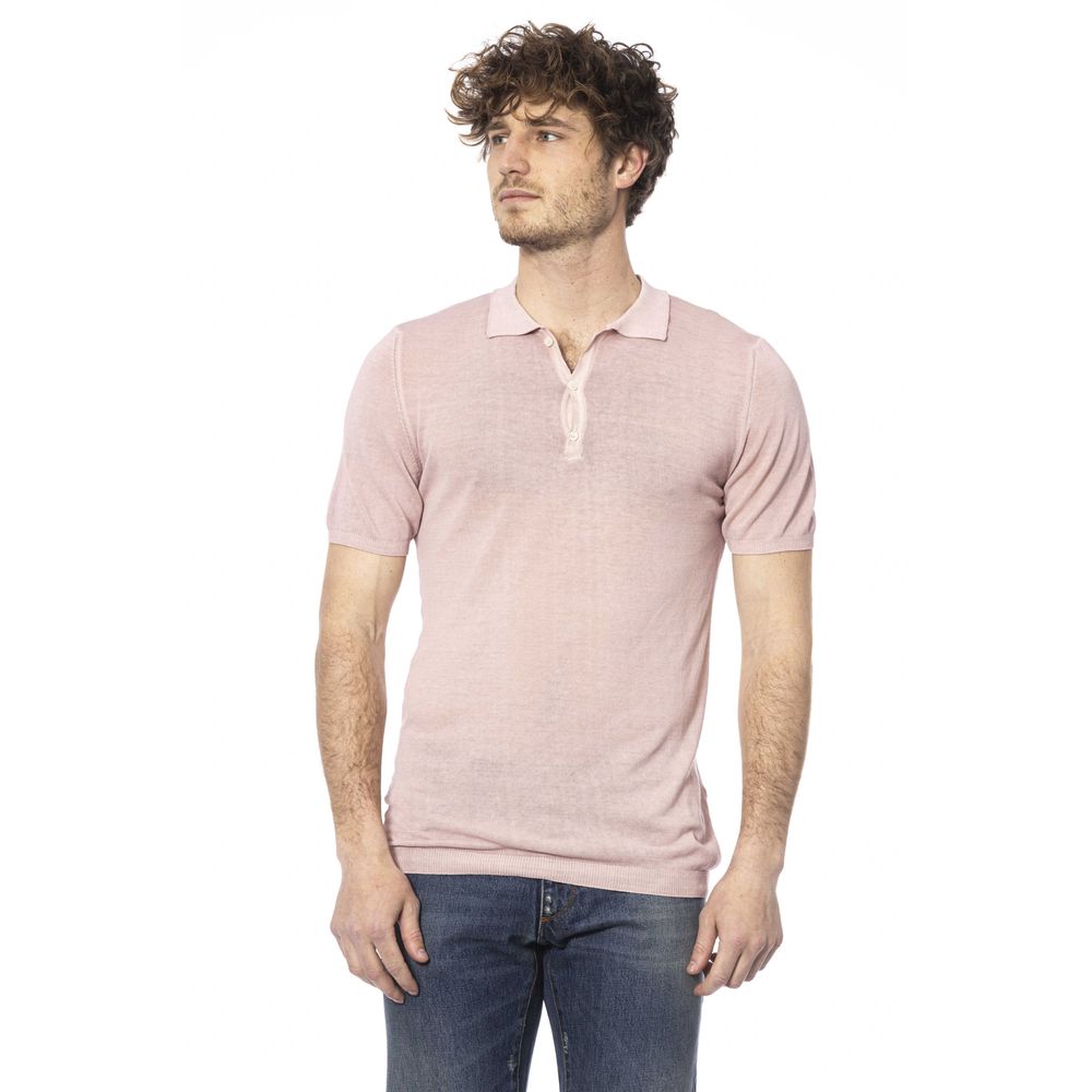 Distretto12 Pink Cotton Polo Shirt