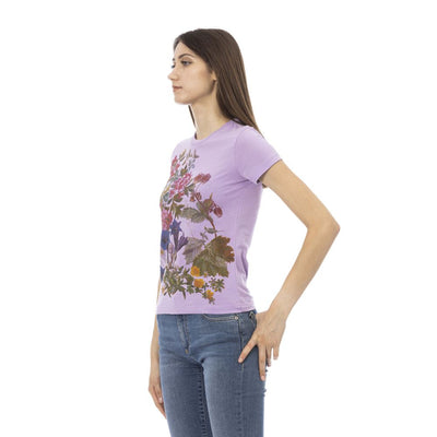 Trussardi Action Purple Cotton Tops & T-Shirt