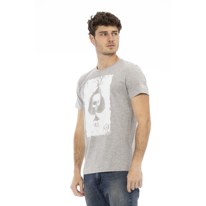 Trussardi Action Gray Cotton T-Shirt