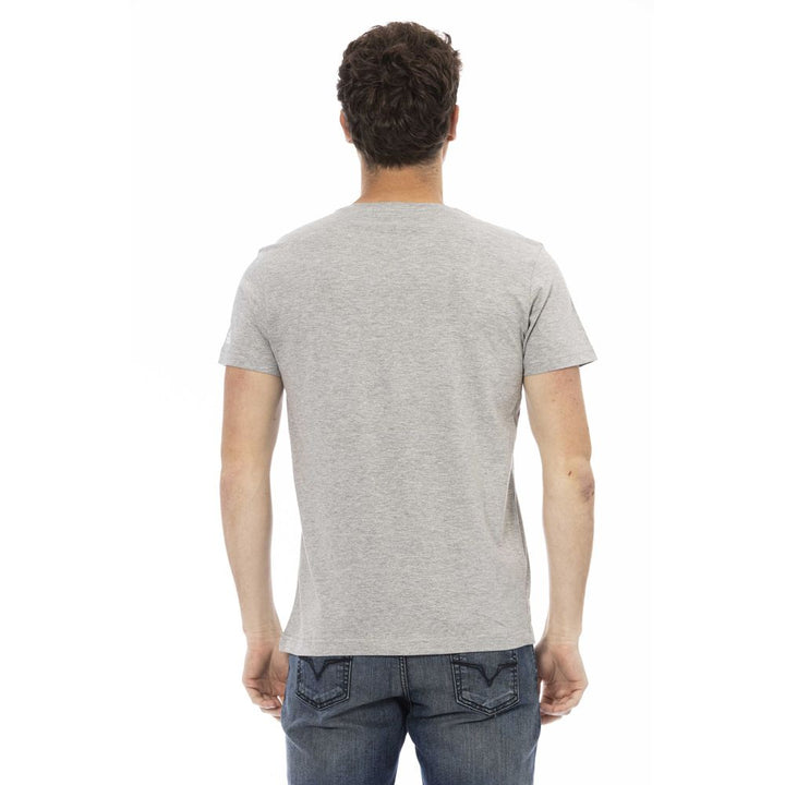 Trussardi Action Gray Cotton T-Shirt