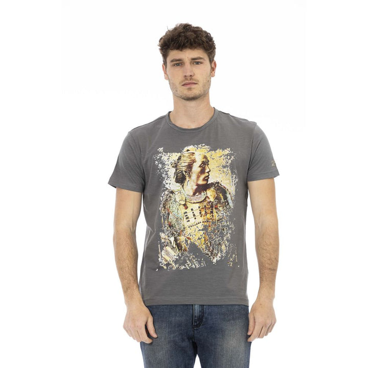 Trussardi Action Gray Cotton T-Shirt