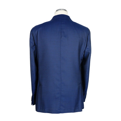 Emilio Romanelli Blue Wool Blazer #men, Blazers - Men - Clothing, Blue, Emilio Romanelli, feed-1, IT48 | M, IT50 | L, IT52 | XL, IT54 | XXL at SEYMAYKA