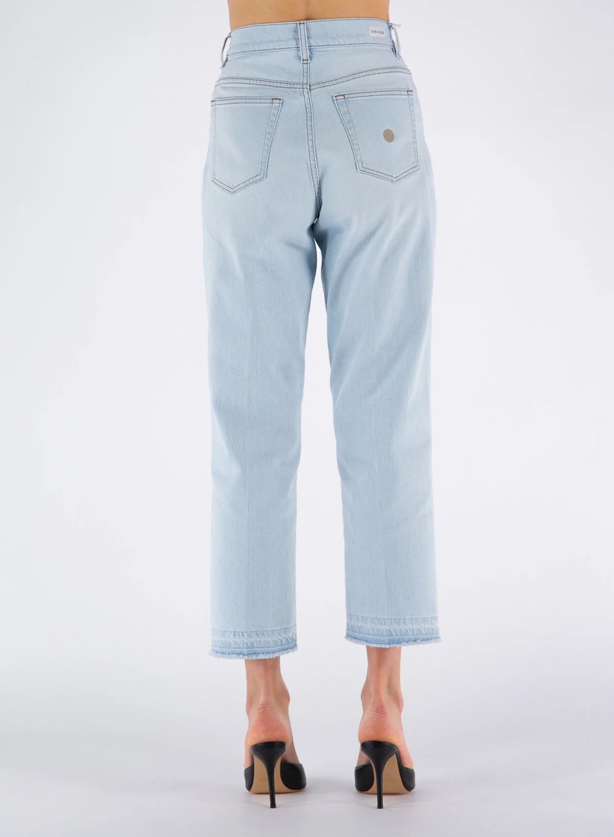 Don The Fuller Light Blue Cotton Jeans & Pant Don The Fuller, feed-1, Jeans & Pants - Women - Clothing, Light Blue, W25 | IT39 at SEYMAYKA