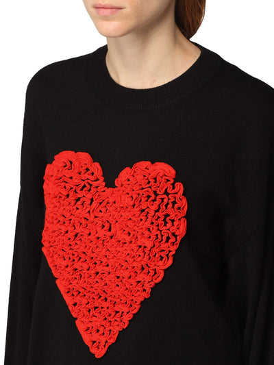 Love Moschino Black Acrylic Sweater Black, feed-1, IT46 | L, Love Moschino, Sweaters - Women - Clothing at SEYMAYKA
