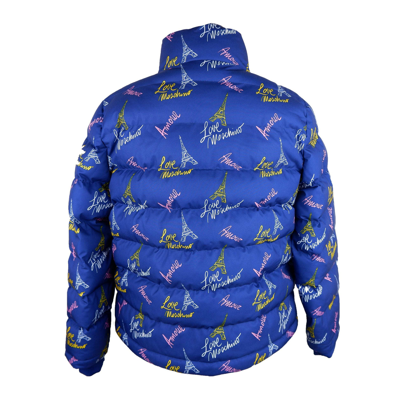 Love Moschino Blue Polyester Jackets & Coat Blue, feed-1, IT40|S, IT42|M, Jackets & Coats - Women - Clothing, Love Moschino at SEYMAYKA