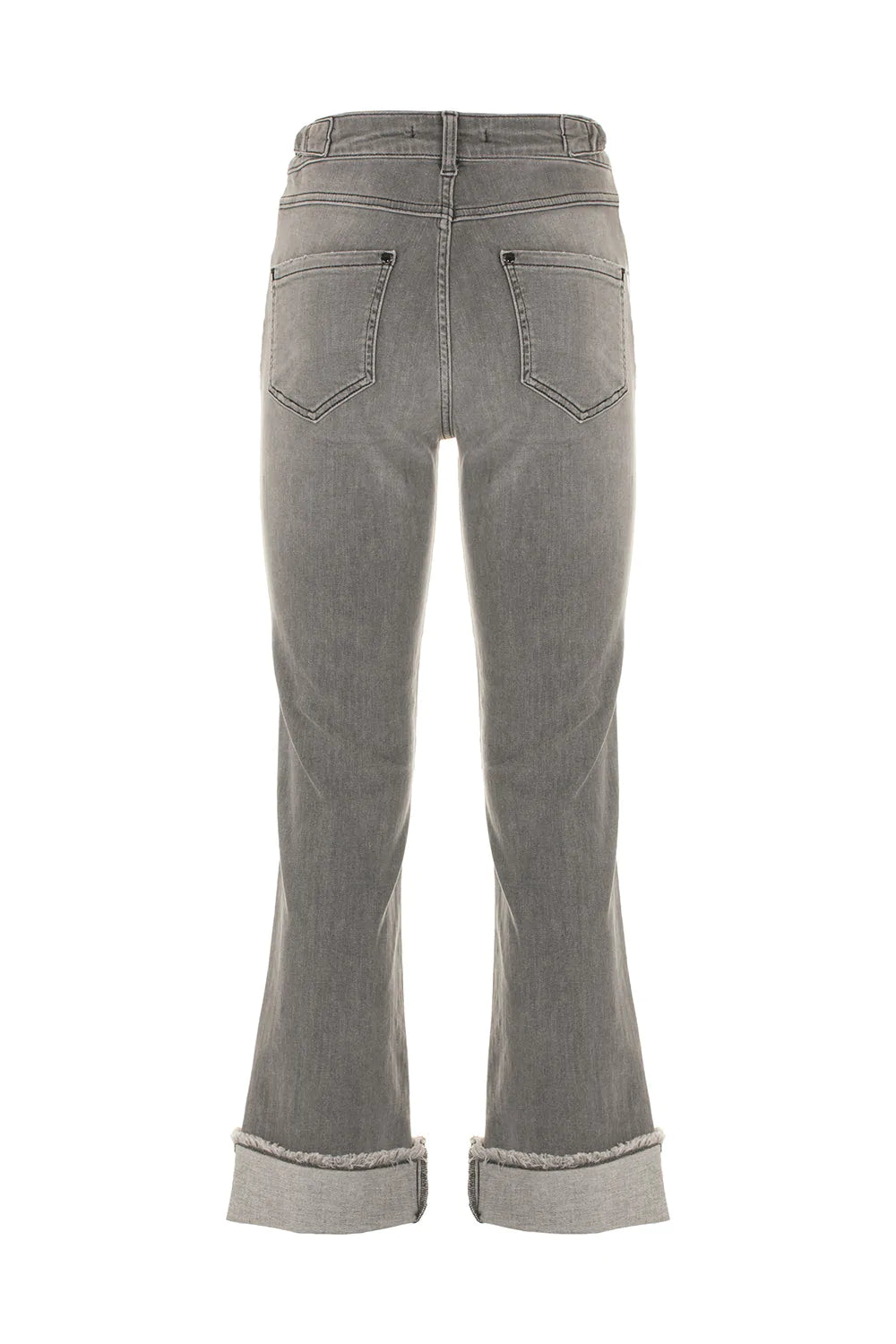 Fred Mello five pockets design buttons and zip closure  Jeans & Pant feed-agegroup-adult, feed-color-Gray, feed-gender-female, Gray, Imperfect, Jeans & Pants - Women - Clothing, W25 | IT39, W26 | IT40, W27 | IT41, W28 | IT42, W29 | IT43, W30 | IT44 at SEYMAYKA