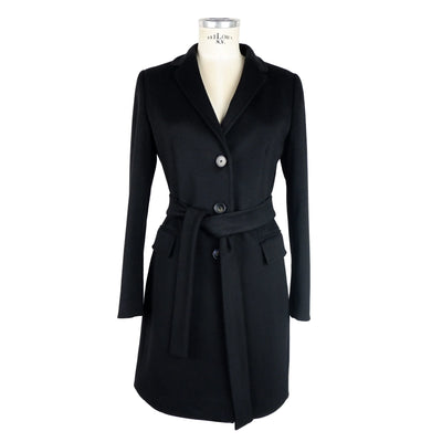 Made in Italy Black Wool Jackets & Coat Black, feed-1, IT40|S, IT46 | L, Jackets & Coats - Women - Clothing, Made in Italy at SEYMAYKA