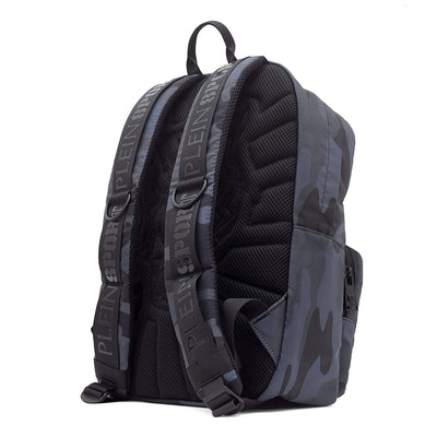Plein Sport Grigio Polyester Backpack #men, Backpacks - Men - Bags, feed-agegroup-adult, feed-color-Grey, feed-gender-male, Grigio, Plein Sport at SEYMAYKA