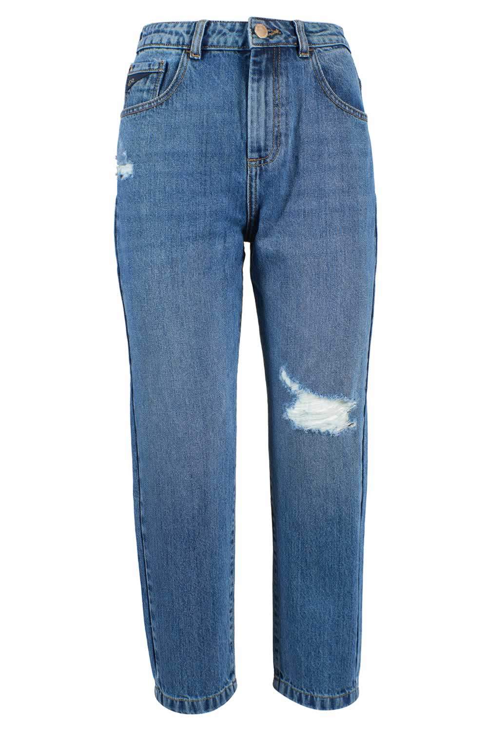 Yes Zee Blue Cotton Jeans & Pant Blue, feed-1, Jeans & Pants - Women - Clothing, W25 | IT39, W26 | IT40, W27 | IT41, W28 | IT42, W30 | IT44, W31 | IT45, W32 | IT46, Yes Zee at SEYMAYKA