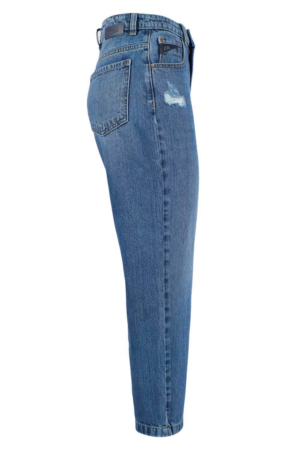 Yes Zee Blue Cotton Jeans & Pant Blue, feed-1, Jeans & Pants - Women - Clothing, W25 | IT39, W26 | IT40, W27 | IT41, W28 | IT42, W30 | IT44, W31 | IT45, W32 | IT46, Yes Zee at SEYMAYKA