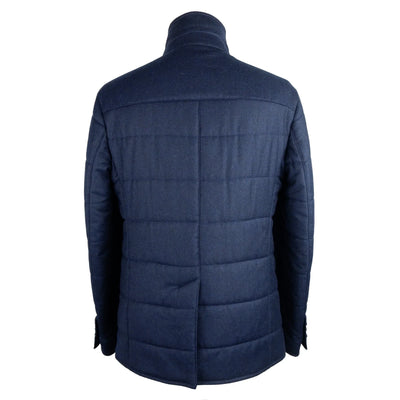Made in Italy Blue Wool Jacket #men, Blue, feed-1, IT46 | S, IT48 | M, IT58 | 3XL, Jackets - Men - Clothing, Made in Italy at SEYMAYKA