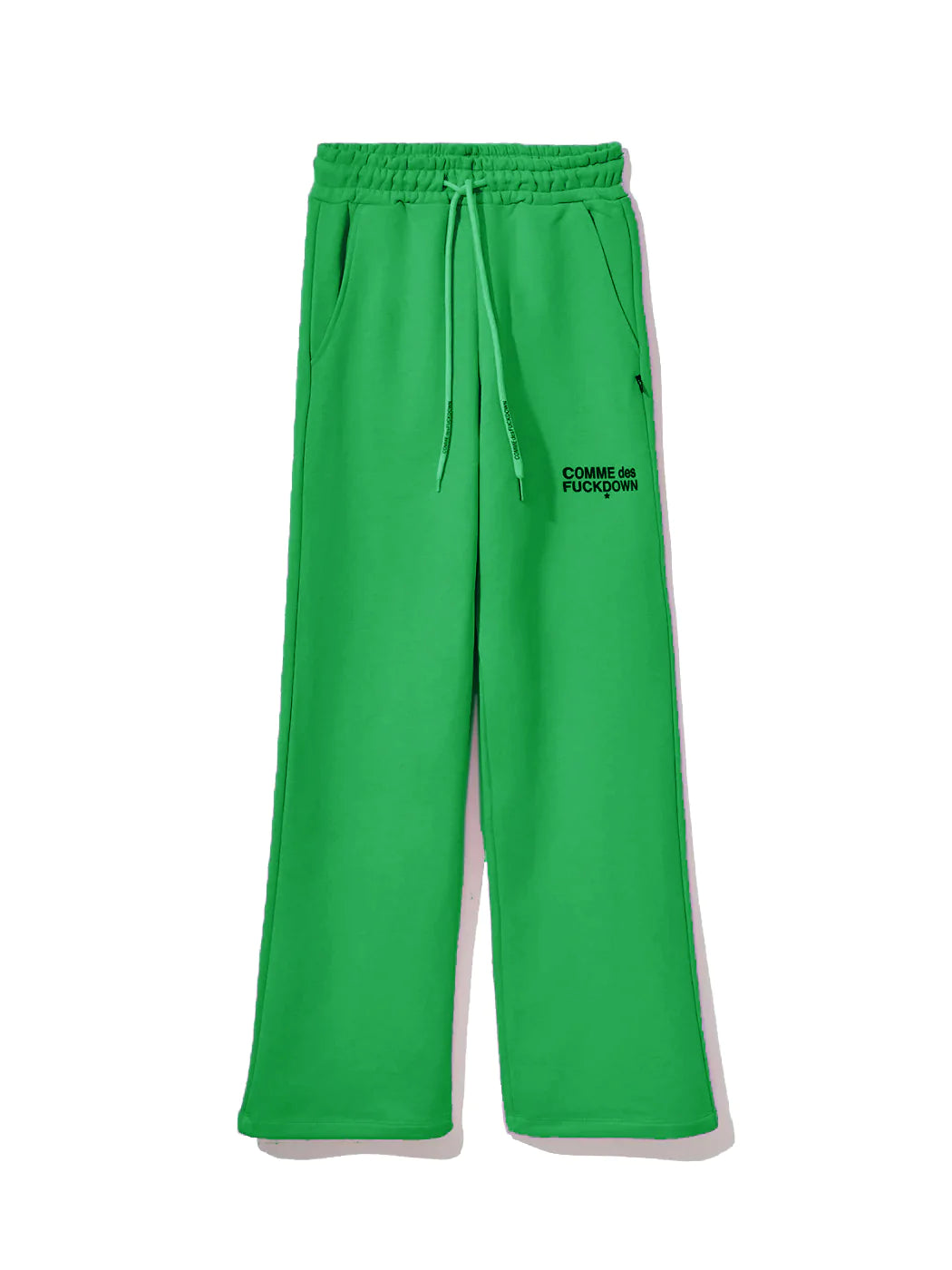 Comme Des Fuckdown Green Cotton Jeans & Pant Comme Des Fuckdown, feed-1, Green, Jeans & Pants - Women - Clothing, S at SEYMAYKA