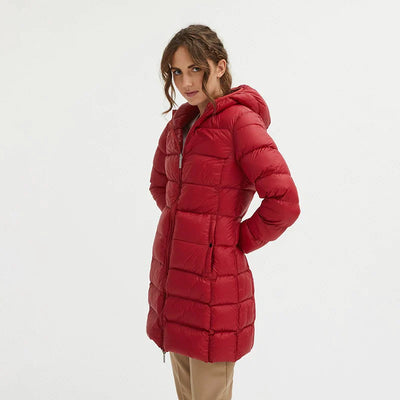 Centogrammi Red Nylon Jackets & Coat Centogrammi, feed-1, Jackets & Coats - Women - Clothing, M, Red at SEYMAYKA