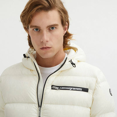 Centogrammi White Nylon Jacket #men, Centogrammi, feed-1, Jackets - Men - Clothing, L, White at SEYMAYKA
