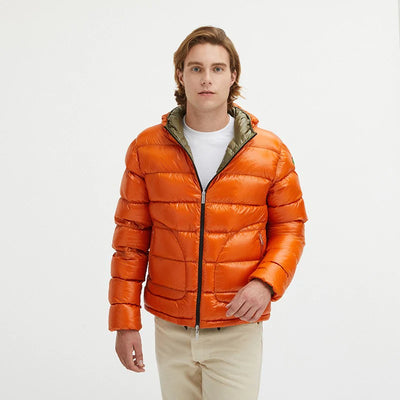 Centogrammi Orange Nylon Jacket #men, Centogrammi, feed-1, Jackets - Men - Clothing, L, Orange at SEYMAYKA