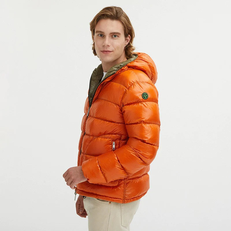 Centogrammi Orange Nylon Jacket #men, Centogrammi, feed-1, Jackets - Men - Clothing, L, Orange at SEYMAYKA
