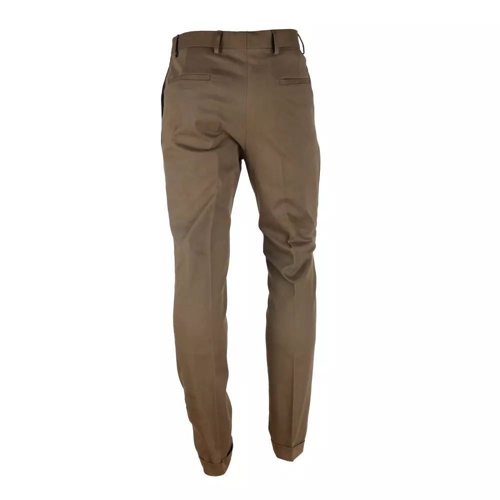 Made in Italy Brown Wool Trousers