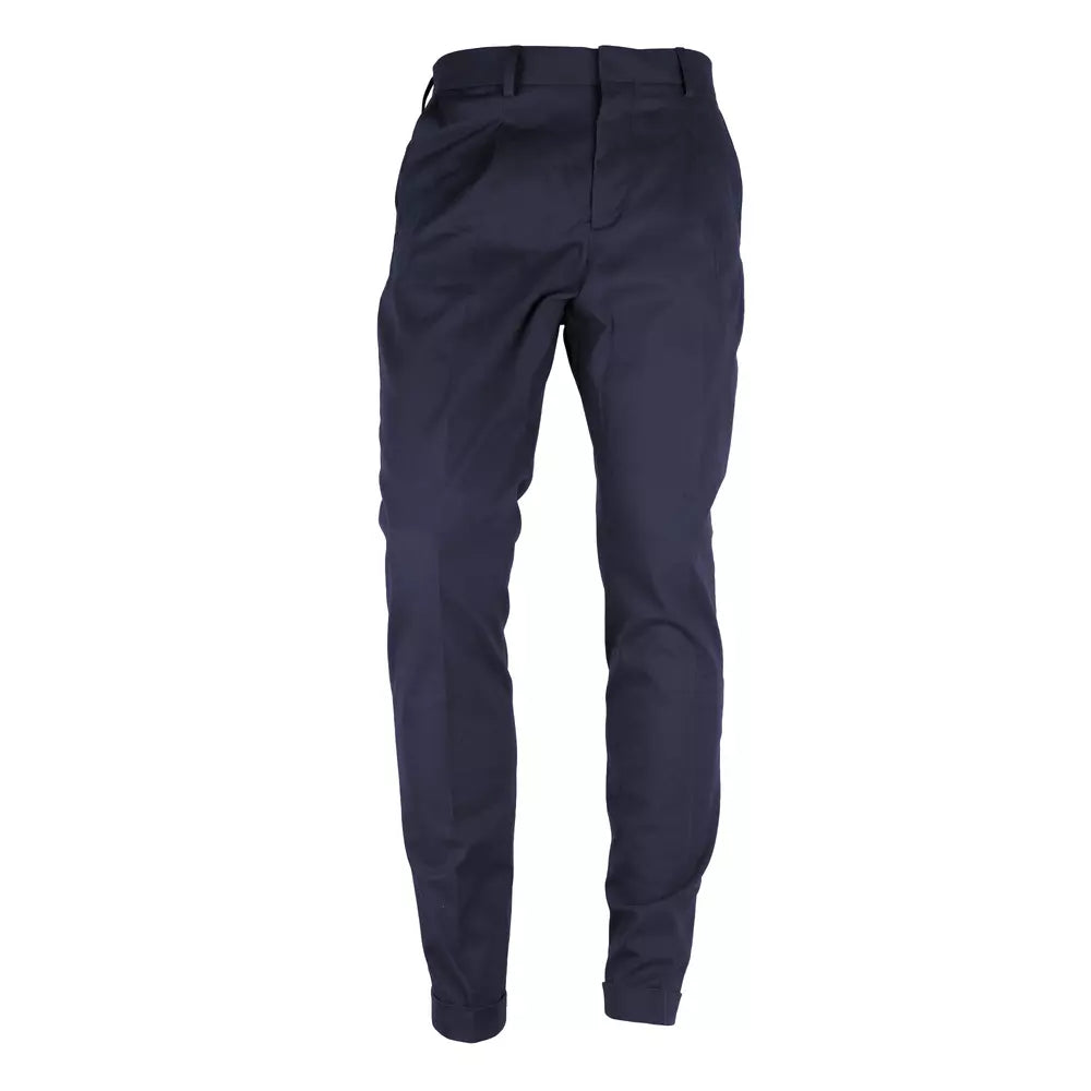 Made in Italy Blue Wool Trousers