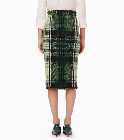 Elisabetta Franchi Green Acrylic Skirt