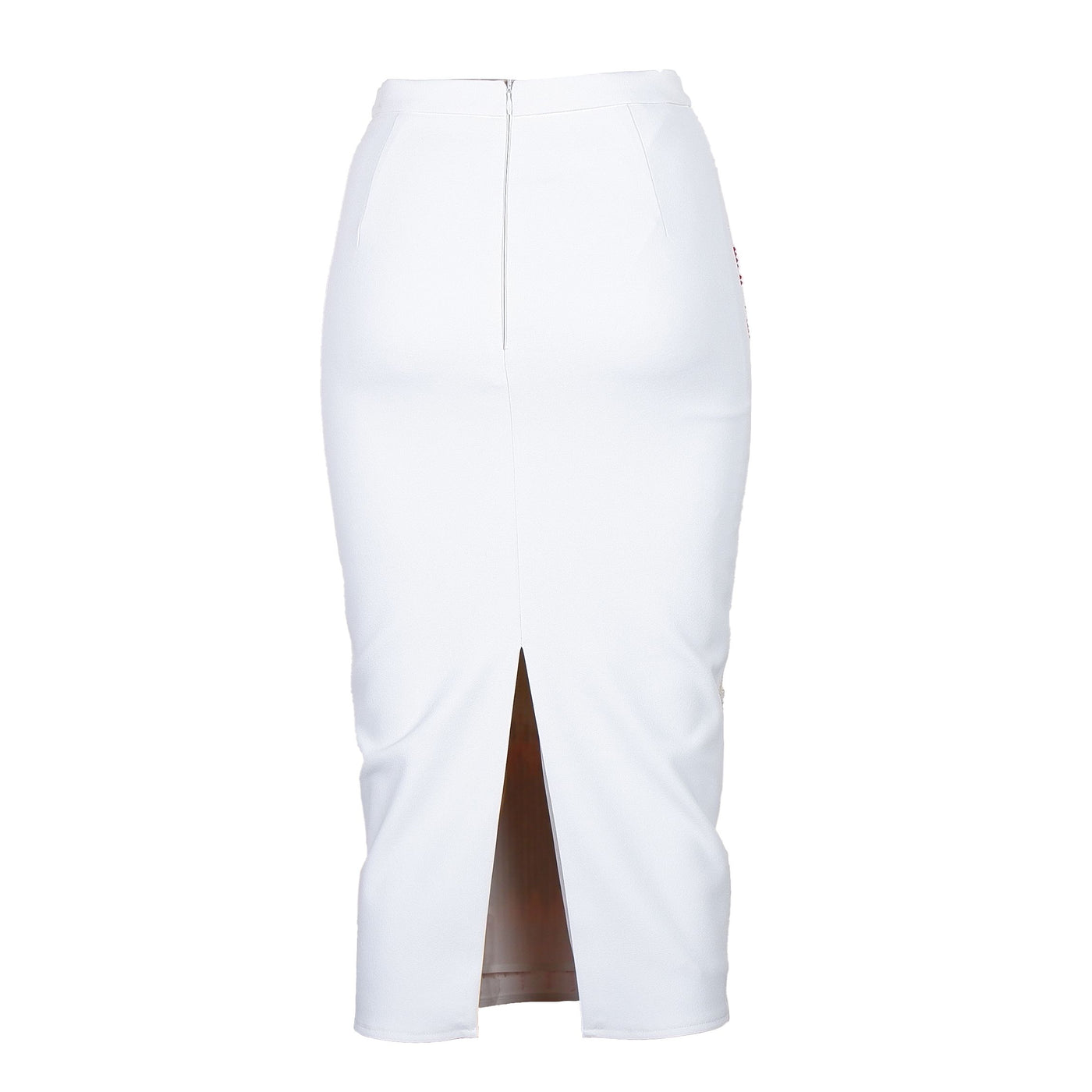 Elisabetta Franchi White Polyester Skirt