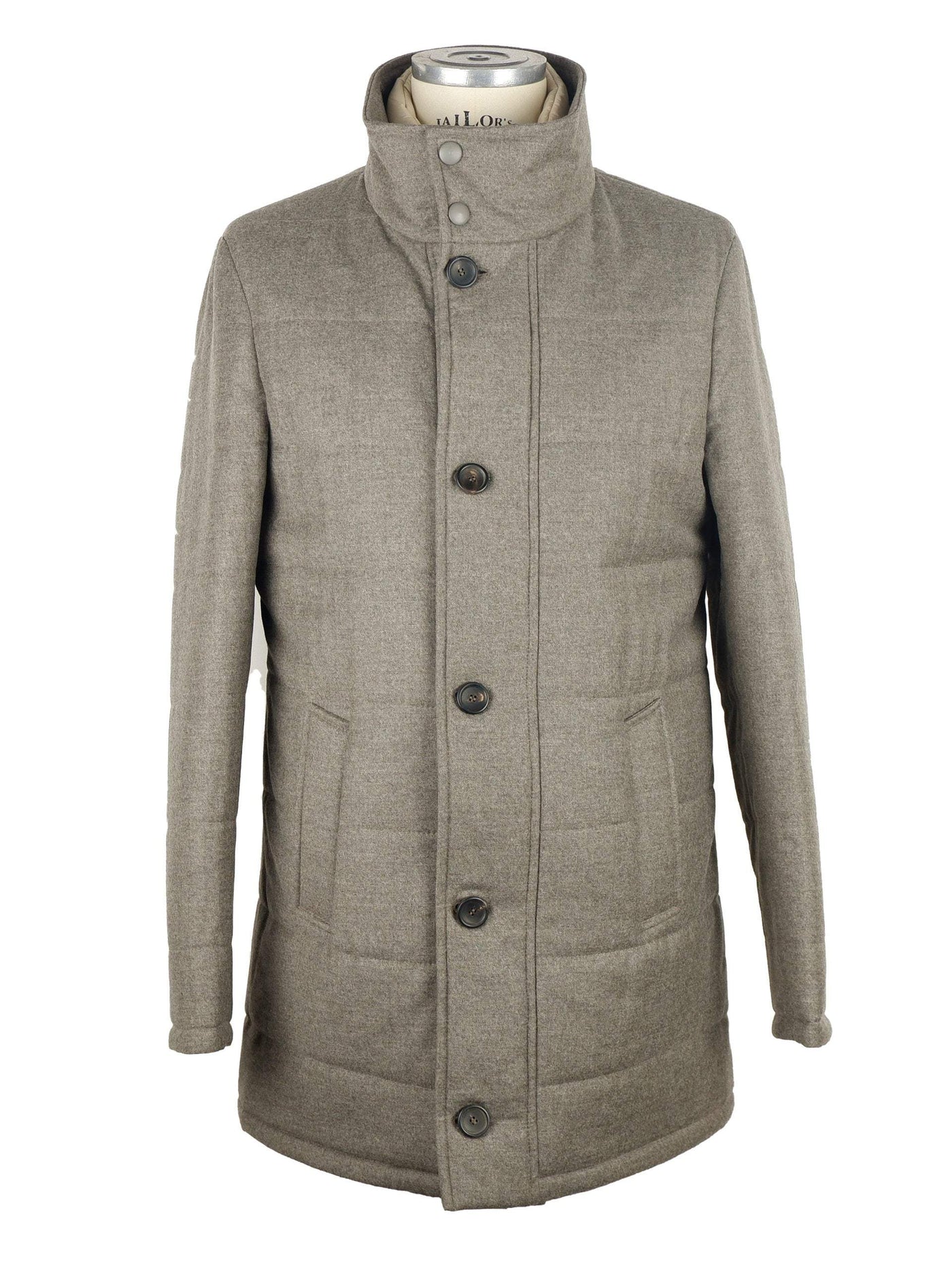 Made in Italy Gray Wool Jacket #men, feed-1, Gray, IT46 | S, IT48 | M, IT50 | L, IT52 | XL, IT54 | XXL, IT56 | 3XL, IT58 | 3XL, Jackets - Men - Clothing, Made in Italy at SEYMAYKA
