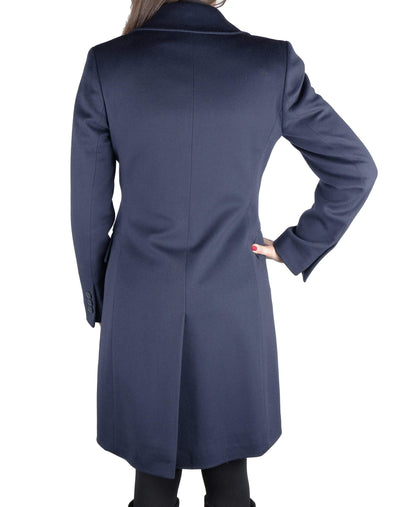 Made in Italy Blue Virgin Wool Jackets & Coat Blue, feed-1, IT44|L, IT46 | L, IT48 | XL, IT50 | XXL, IT52 | XXL, Jackets & Coats - Women - Clothing, Made in Italy at SEYMAYKA