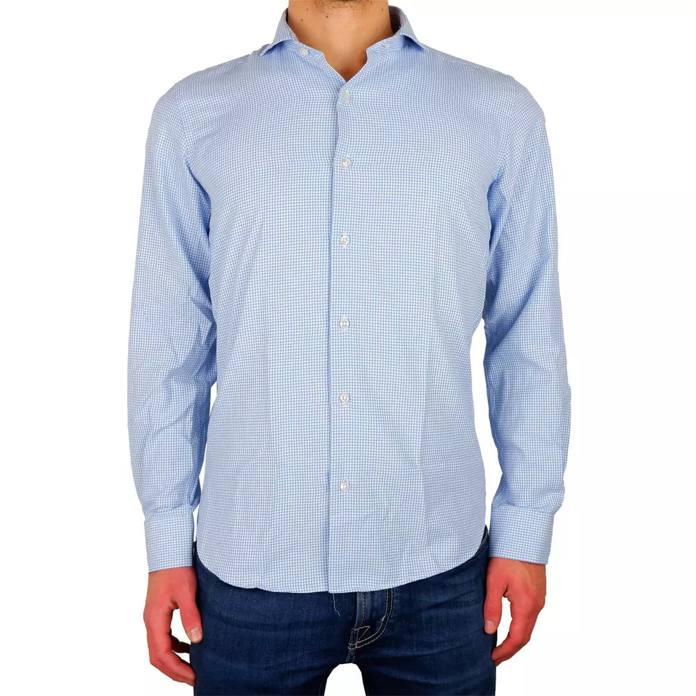 Made in Italy Light Blue Cotton Shirt