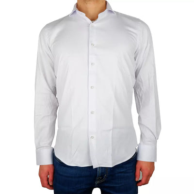 Made in Italy White Cotton Shirt