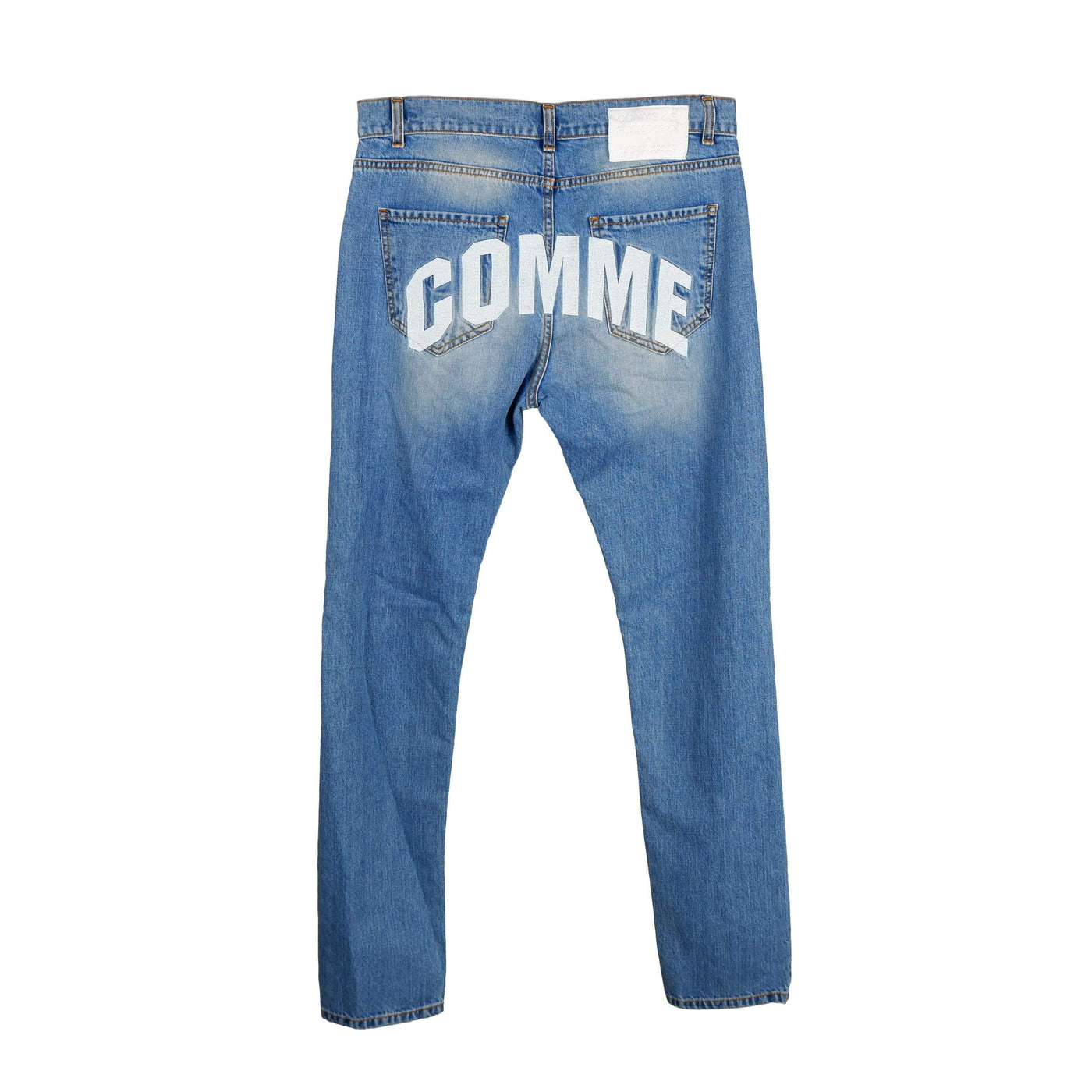 Comme Des Fuckdown Blue Cotton Jeans & Pant #men, Blue, Comme Des Fuckdown, feed-1, Jeans & Pants - Men - Clothing, W36 at SEYMAYKA